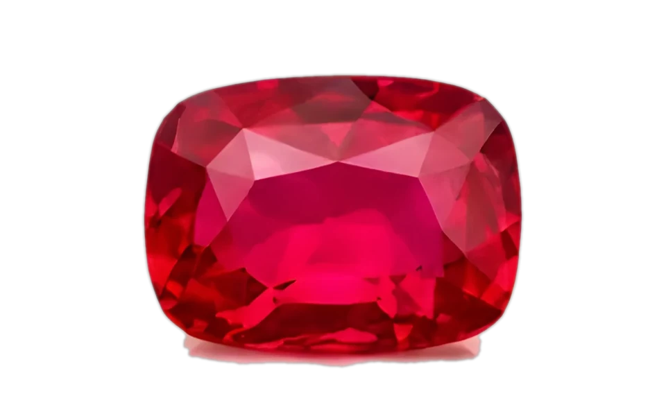 [1301] Rubin, 2,07 ct, Kissen-Schliff
