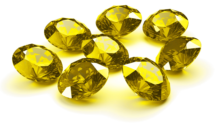 Goldberyll Edelsteine 8 Stück